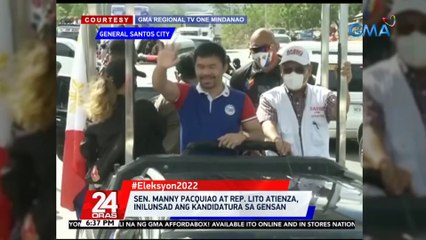 Sen. Manny Pacquiao at Rep. Lito Atienza, inilunsad ang kandidatura sa GenSan | 24 Oras