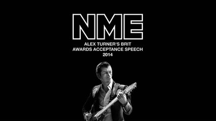 Alex Turner's Brit Awards acceptance speech 2014
