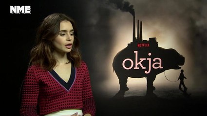 ‘Okja’ interview: Lily Collins on Cannes, working with Paul Dano and acting to a ‘giant stuffy pig’