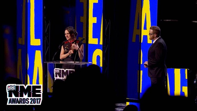 Phoebe Waller-Bridge accepts Best TV for 'Fleabag' @ Vo5 NME Awards 2017