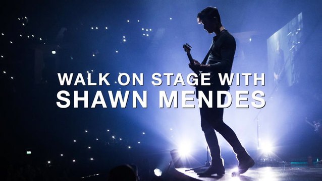 Walk on stage with Shawn Mendes on the first night of his Illuminate World Tour