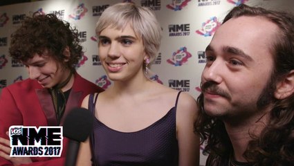 Sunflower Bean discuss touring their debut album and the influences behind their upcoming second record at the V05 NME Awards 2017