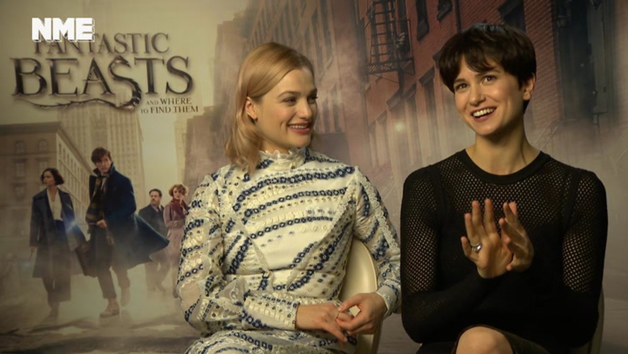 Fantastic Beasts: Alison Sudol and Katherine Waterston discuss Queenie’s mind-reading powers and J.K. Rowling’s visit to the set