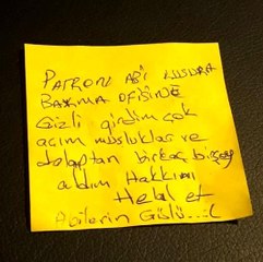 "Hakkını helal et ağabeylerin gülü" notu bırakan hırsıza, mağdur patrondan yemek ve iş sözü