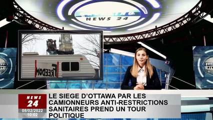 Des camionneurs anti-restrictions sanitaires assiègent Ottawa dans un virage politique