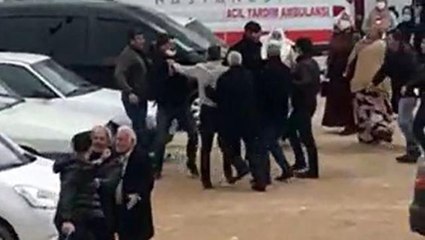Hasta ziyaretine gelen akrabalar arasında silahlı kavga