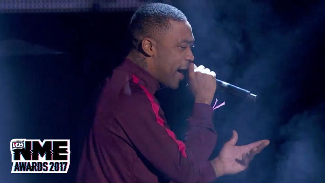 Wiley performs at the VO5 NME Awards 2017