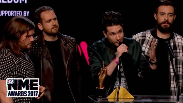 Bastille accept Best Album supported by HMV award @ VO5 NME Awards 2017