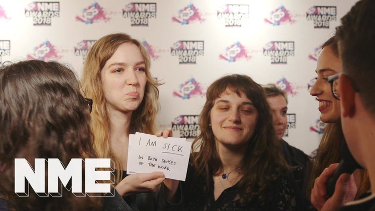 The Big Moon on their amazing 2017 and sneaking into past NME Awards | VO5 NME Awards 2018