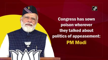 Congress has sown poison wherever they talked about politics of appeasement: PM Modi