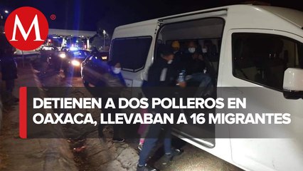 En la autopista Oaxaca-México aseguran a 16 migrantes en camioneta