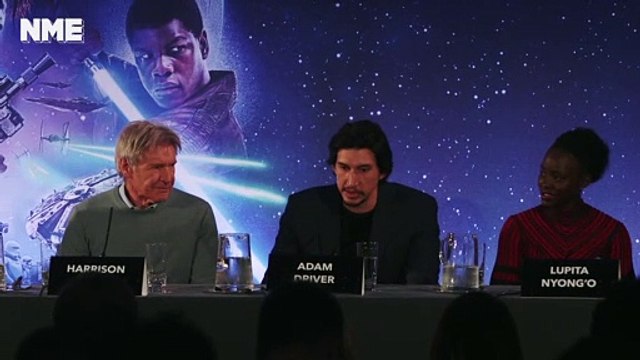 Star Wars The Force Awakens London Press Conference: John Boyega Arrives Late While Adam Driver & Gwendoline Christie Discuss Their Costumes