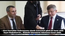 Davutoğlu, Alevi Dernekleri Federasyonu başkanıyla görüştü
