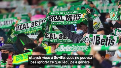 Betis Séville - Pellegrini heureux de l'enthousiasme des supporters