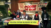 Normalistas y policías se vuelven a enfrentar en Michoacán; evitan bloqueo de vías férreas
