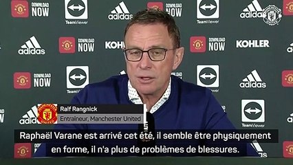Manchester United - Rangnick : "Varane a fait son meilleur match contre Middlesbrough"