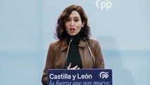 Ayuso bendice un pacto entre PP y Vox en Castilla y León: “Prefiero a Ortega Lara que a sus secuestradores”