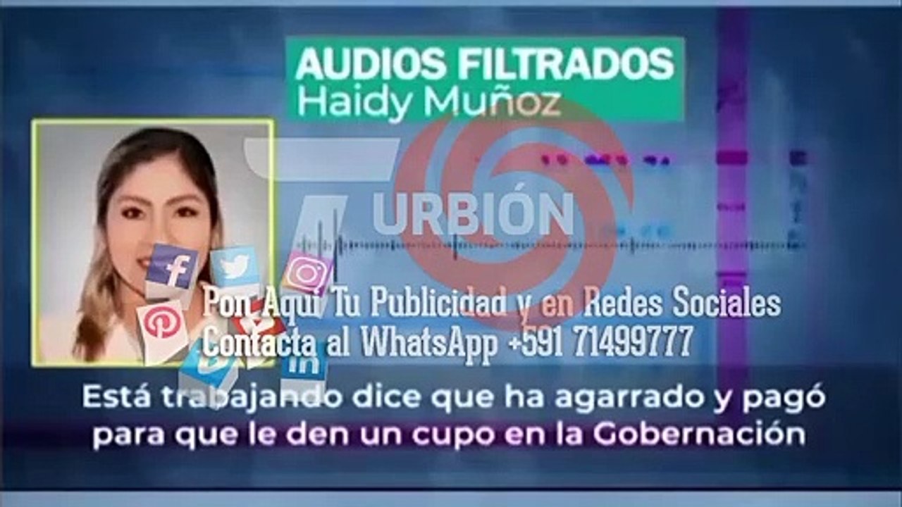 Supuesto audio de la Diputada Haidy Muños de Creemos en la que  ofrecia ítems a sus allegados
