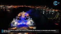 Así ha llegado al puerto de Cádiz el Wonder of the Seas, el crucero más grande del mundo