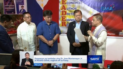 Kampanya ng tambalan nina Dr. Jose Montemayor Jr. at Rizalito David, nagkick-off sa Pasay | Saksi