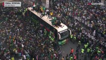 Ecstatic crowds greet victorious Senegal on Cup of Nations return