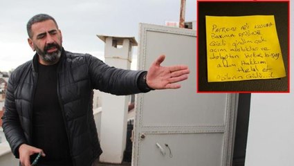 "Hakkını helal et ağabeylerin gülü" notu bırakan hırsıza, mağdur patrondan beklenmedik teklif