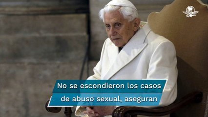 Papa emérito Benedicto XVI pide perdón por "abusos y errores" de la Iglesia Católica