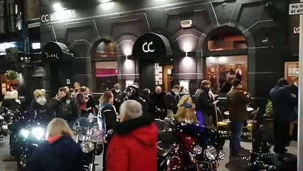 Motorbike ride-out for opening night of Bat Out Of Hell at Edinburgh Playhouse