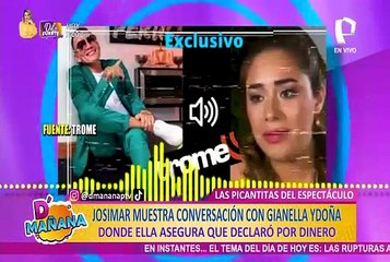 Josimar desmiente declaraciones de Gianella Ydoña: "Habló de mí por dinero"