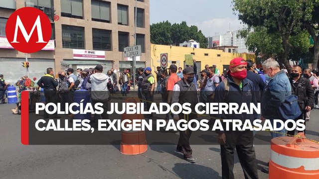 Policías auxiliares cierran calles de la CdMx por falta de pagos