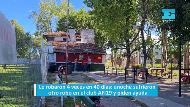 Le robaron 4 veces en 40 días: anoche sufrieron otro robo en el club AFI19 y piden ayuda