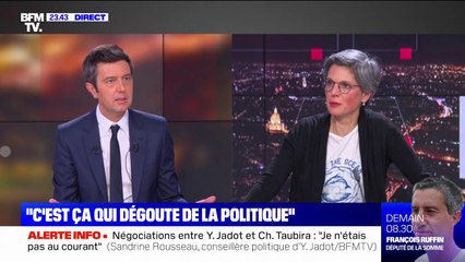 Pour Sandrine Rousseau, la proposition d'une Assemblée constituante est "un appel fort à Jean-Luc Mélenchon"