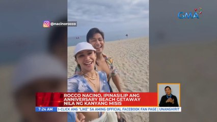 Rocco Nacino, ipinasilip ang anniversary beach getaway nila ng kanyang misis | UB