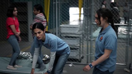 THE CLEANING LADY 1x05 - Ckip from Season 1 Episode 5 - Thony Fixes Gabby's Finger After The ICE Officers Ignore Her