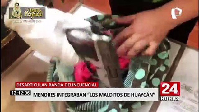 Policía captura a menores de edad pertenecientes a “Los malditos de Huaycán”