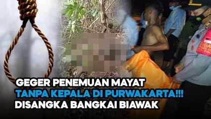 GEGER PENEMUAN MAYAT TANPA KEPALA DI PUWAKARTA, DISANGKA BANGKAI BIAWAK