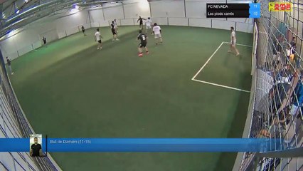 But de Damien (11-15) - FC NEVADA Vs Les pieds carrés  - 13/02/22 20:23 - LIGUE 2