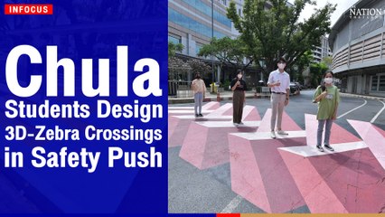 Chula students design 3D-zebra crossings in safety push | The Nation Thailand