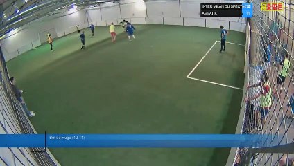 But de Hugo (12-11) - INTER MILAN DU SPECTACLE Vs ASMATIK - 08/02/22 21:00 - LIGUE 4