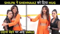 AWW! Shilpa Shetty Gives A Tight HUG To Shehnaaz Gill As She Looks Upset At Mehboob Studio