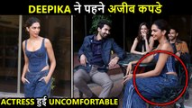Deepika Padukone UNCOMFORTABLE With Her Sitting Posture, Media Irritated