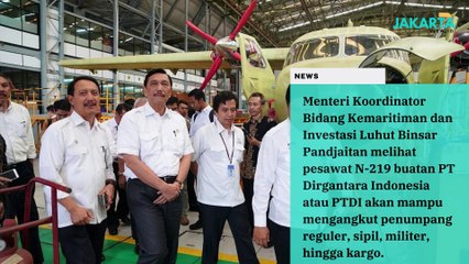 Luhut: Pesawat N-219 Buatan PTDI Bisa Angkut Penumpang hingga Militer