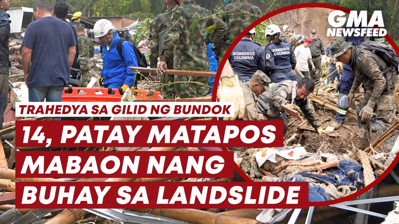 Deadly landslide sa Columbia | GMA News Feed
