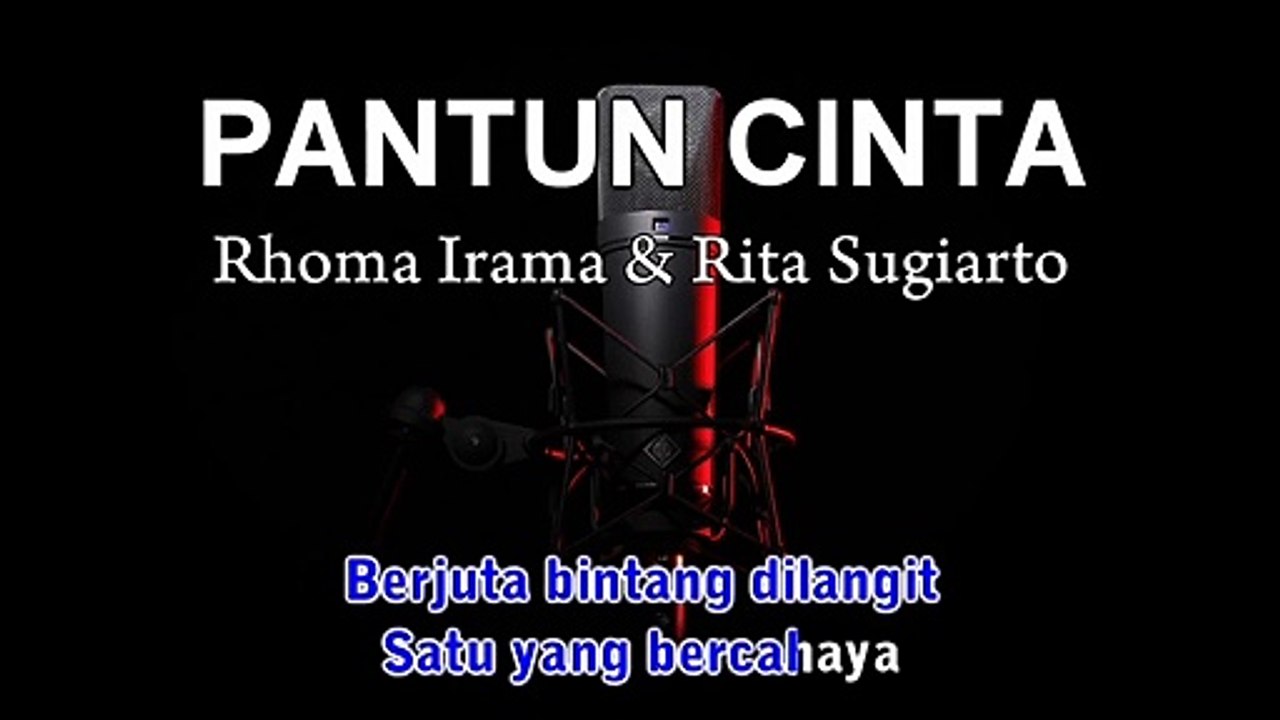 Pantun Cinta | Rhoma Irama & Rita Sugiarto | Karaoke Tanpa Vokal