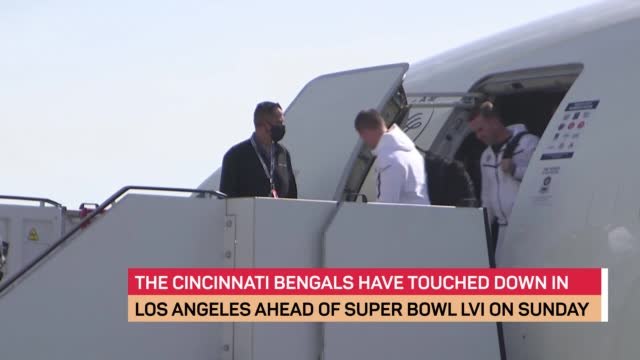 Bengals touch down in Los Angeles ahead of Super Bowl LVI