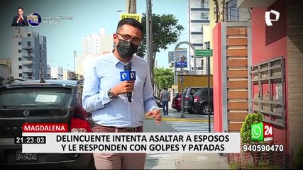 Magdalena: con puñetes y patadas hombre se defendió de delincuente que intentó asaltarlo