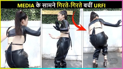 Urfi Javed's OOPS Moment, Falls In Front Of Media