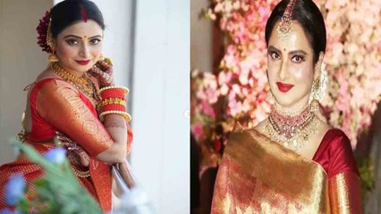 Aishwarya Sharma के ट्रेडिनशल Look की तुलना हो रही है Rekha से; Neil ने किया ये कमेंट|  FilmiBeat