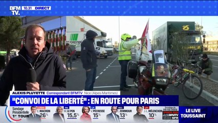 "Convoi de la liberté": un cortège d'une centaine de personnes vient de quitter Nice en direction de Paris