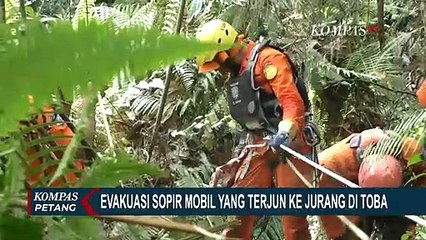 Beginilah Suasana Proses Evakuasi Sopir Mobil yang Terjun ke Jurang Toba, Butuh Waktu 2 Jam!